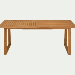 Table de jardin extensible en teck FSC - bois clair (8 à 10 places)