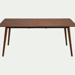 Table de repas rectangulaire extensible en bois - bois foncé (8 à 10 places)
