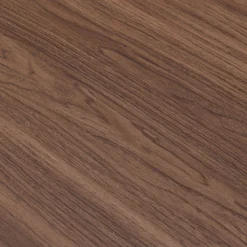 Table de repas ronde en bois - bois foncé (6 places)