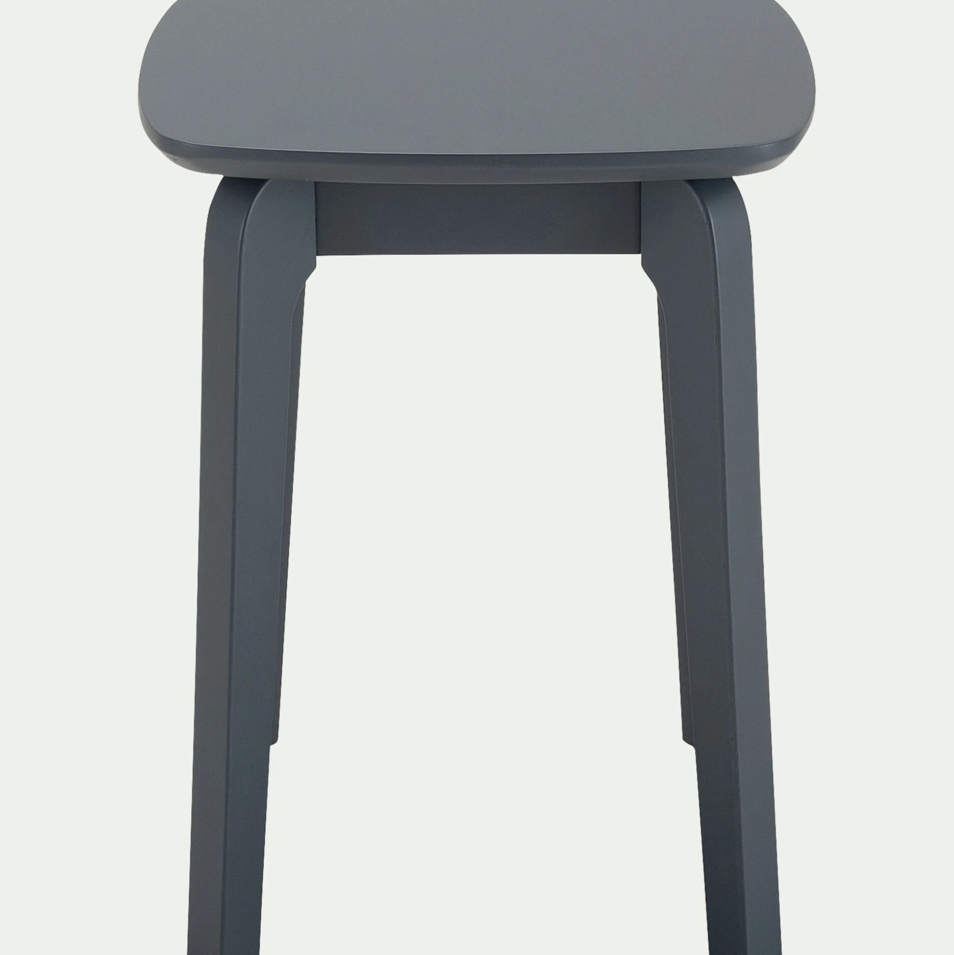 Tabouret bas en bois d'hévéa H45cm - gris restanque