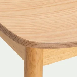Tabouret de bar en chêne et hévéa H77cm - bois clair
