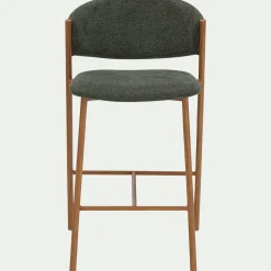 Tabouret haut de repas en tissu H66cm - vert