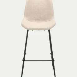 Tabouret haut de repas en tissu H65cm - gris