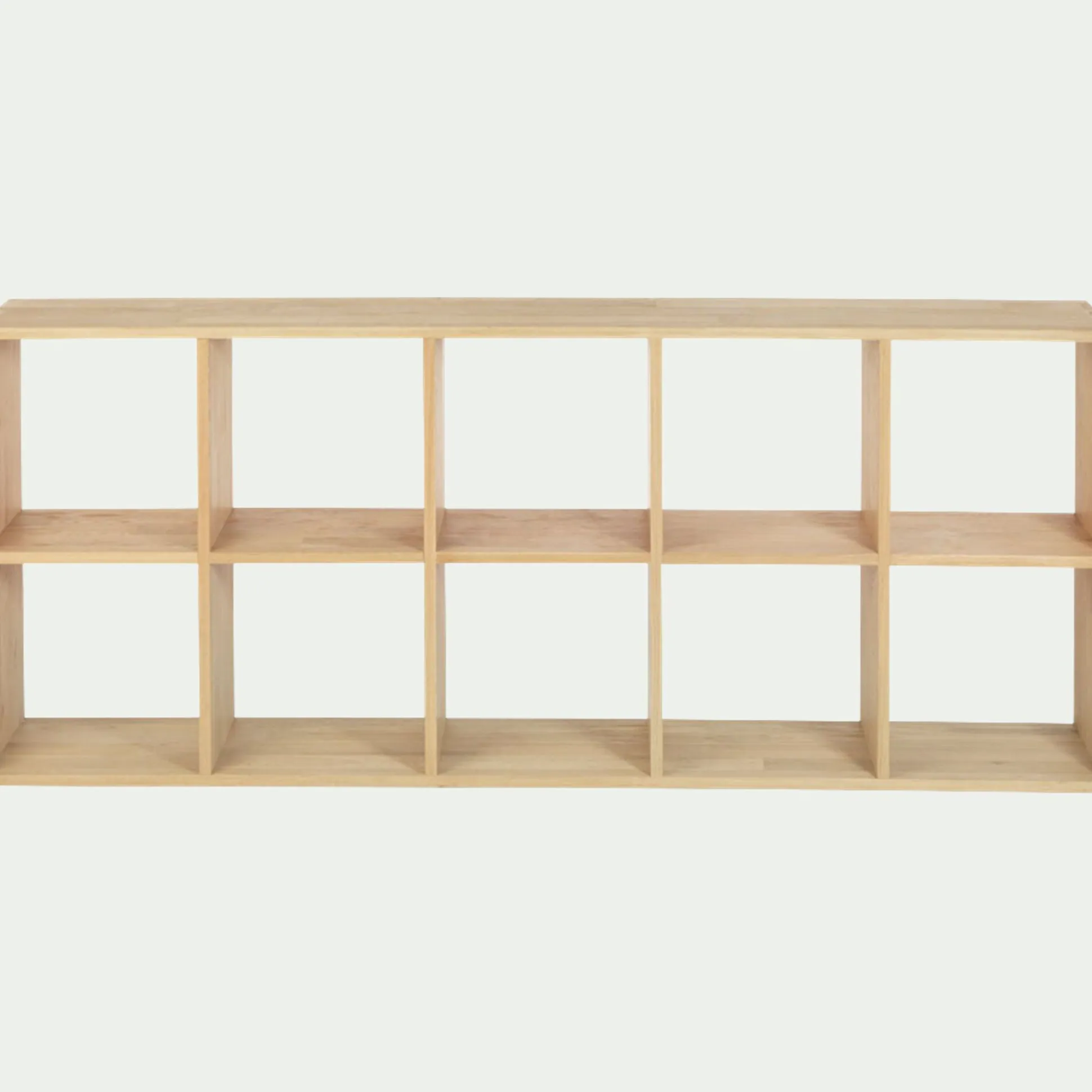 Étagère 10 cases en chêne