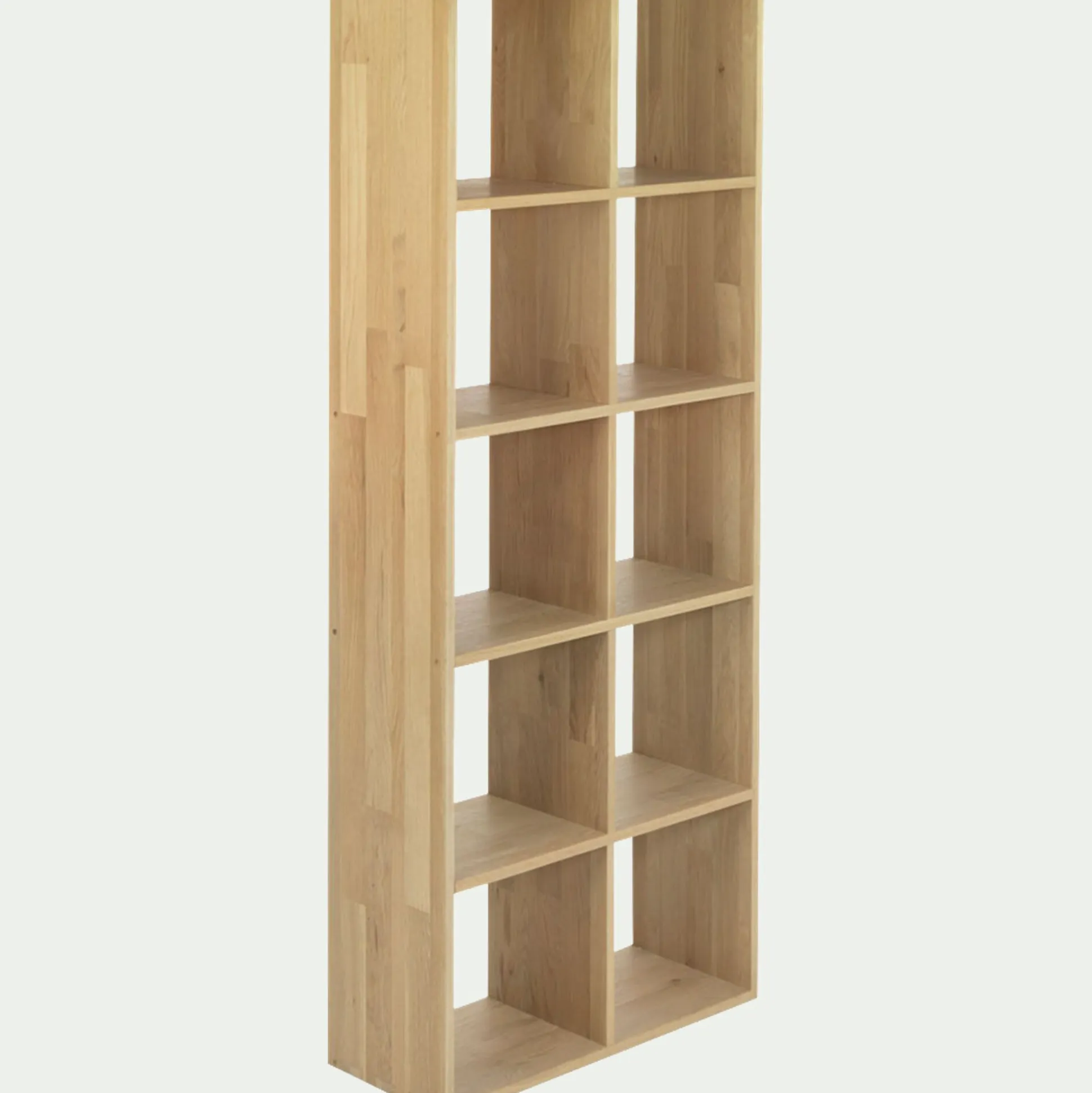 Étagère 10 cases en chêne