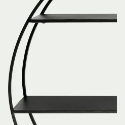 Étagère déco en métal D60cm - noir