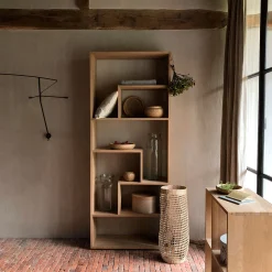Étagère en chêne forme destructurée - bois clair