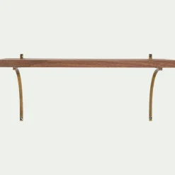 Étagère murale décorative en bois de manguier L60cm - naturel