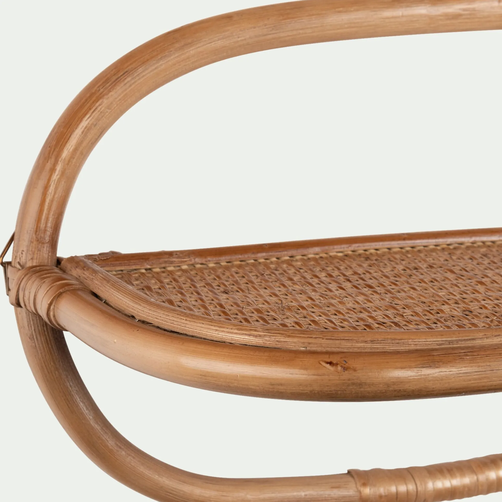 Étagère murale décorative en rotin - naturel L40xH23cm