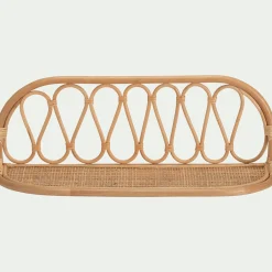 Étagère murale décorative en rotin - naturel L61xH21cm