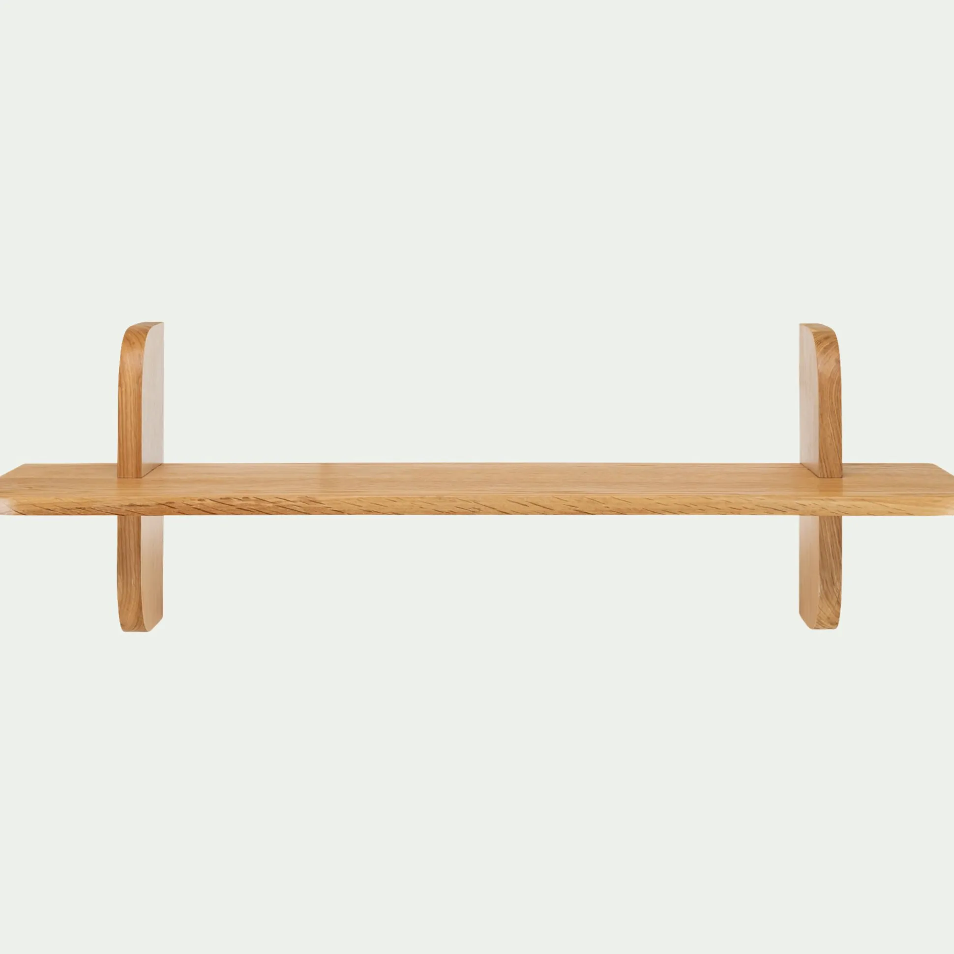 Étagère murale 1 tablette en chêne L80cm - bois clair