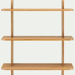 Étagère murale 3 tablettes en chêne L80cm - bois clair