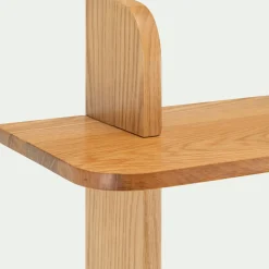 Étagère murale 2 tablettes en chêne L80cm - bois clair