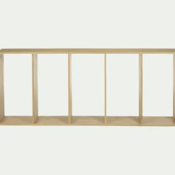 Étagère 5 tablettes en chêne - bois clair