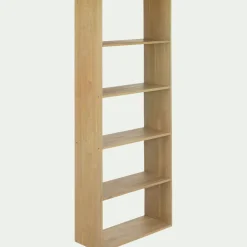 Étagère 5 tablettes en chêne - bois clair