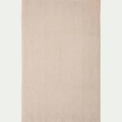 Tapis de bain en coton bio - beige alpilles 50x80cm