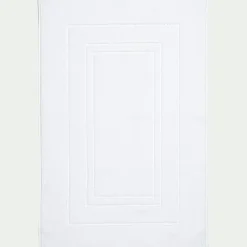 Tapis de bain en coton - blanc 60x110cm