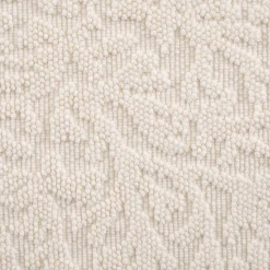 Tapis de bain en coton jacquard 50x80cm - blanc ventoux