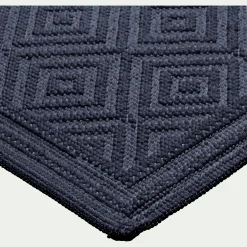 Tapis de bain en coton jacquard - bleu calabrun 50x70cm