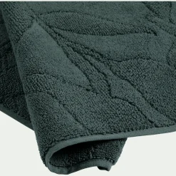 Tapis de bain en coton - vert cèdre 50x80cm