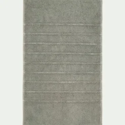 Tapis de bain en coton - vert olivier 50x80 cm