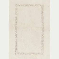 Tapis de bain en coton 50x80cm - blanc ventoux