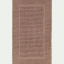 Tapis de bain jacquard en coton 60x100cm - rose simos