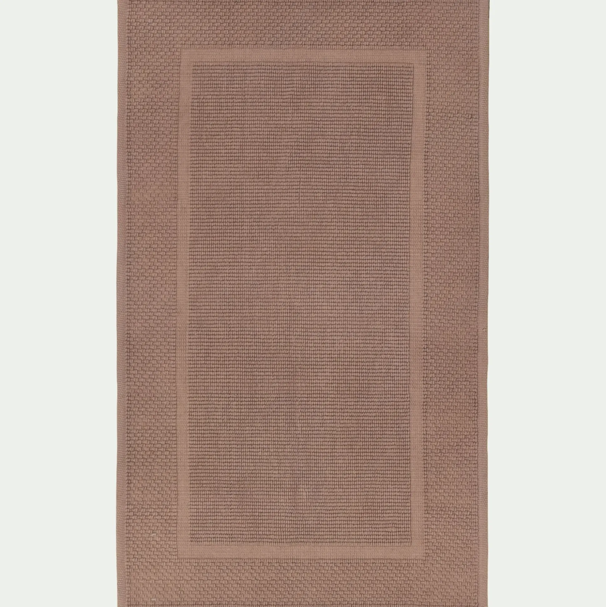 Tapis de bain jacquard en coton 60x100cm - rose simos