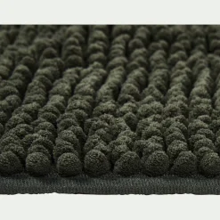 Tapis de bain rectangulaire antidérapant 50x120cm - vert cèdre