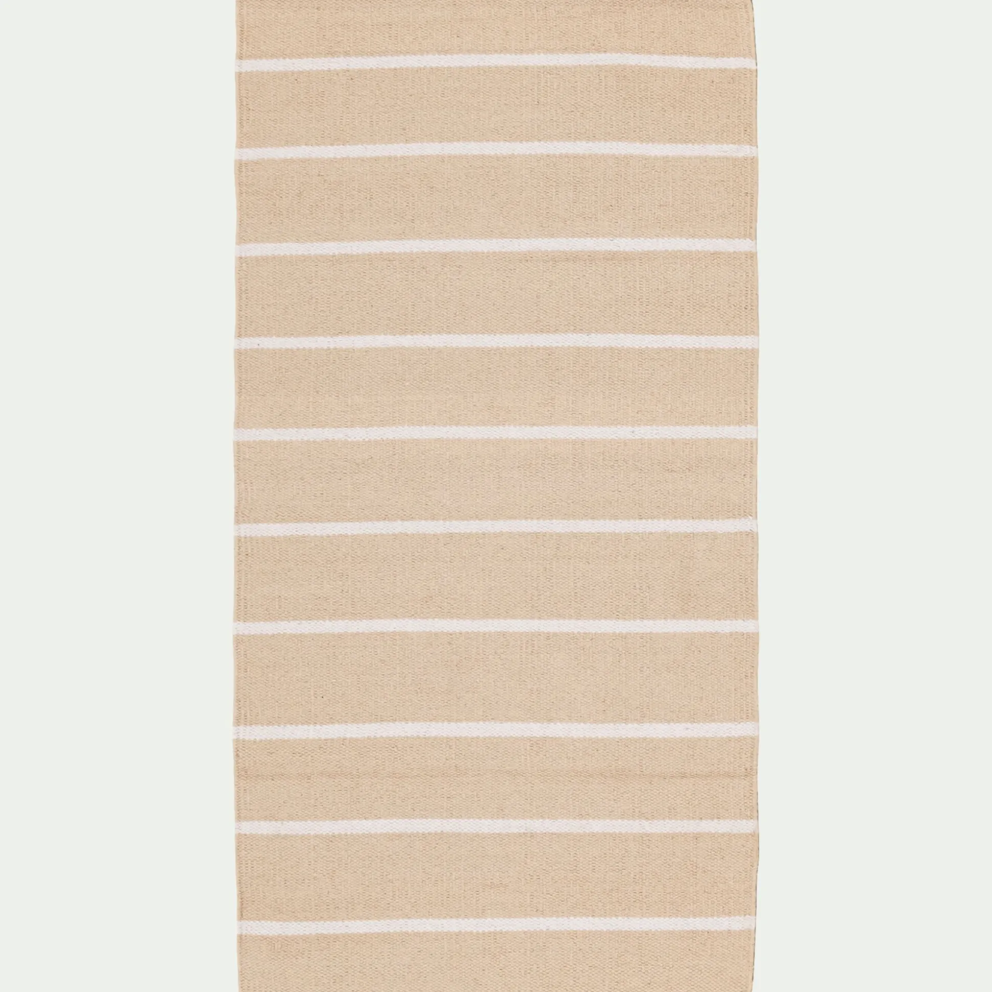 Tapis en coton à rayure 60x120cm - beige
