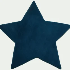 Tapis forme étoile bleu
