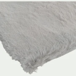 Tapis imitation fourrure - gris 120x160cm