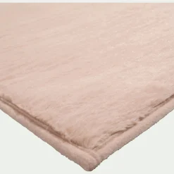 Tapis imitation fourrure - rose argile 150x200cm