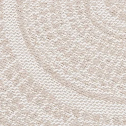 Tapis intérieur et extérieur à motifs en tissu recyclé 120x170cm - écru