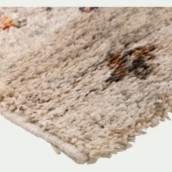 Tapis à motifs berbères 133x190cm - blanc écru
