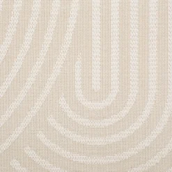 Tapis à motifs circulaires 120x170cm - blanc écru