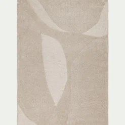 Tapis à motifs organiques 160x230cm - beige