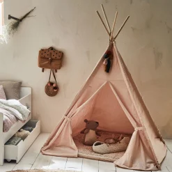 Tapis pour tipi 100x100cm - rose argile