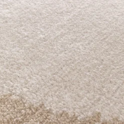Tapis rond en polyester recyclé D160cm - beige