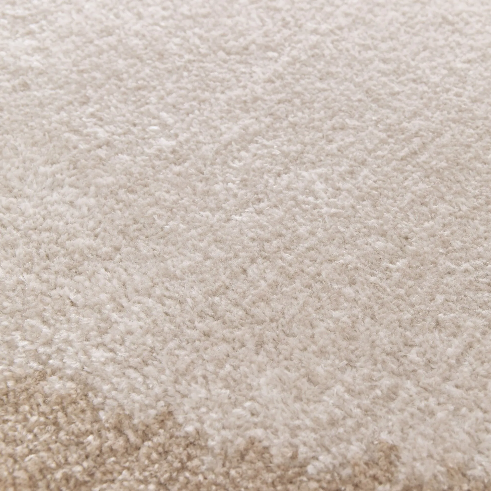 Tapis rond en polyester recyclé D160cm - beige