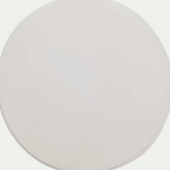 Tapis rond imitation fourrure - blanc ventoux D70cm