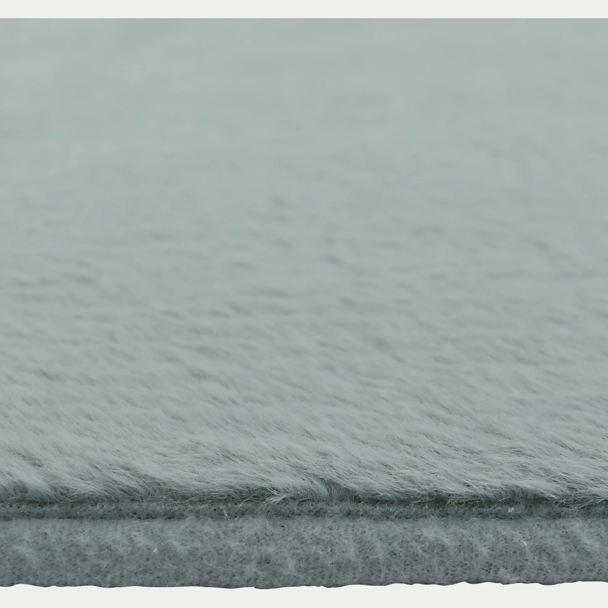 Tapis rond imitation fourrure - bleu calaluna D70cm