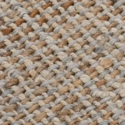 Tapis tressé en jute - naturel 120x170cm