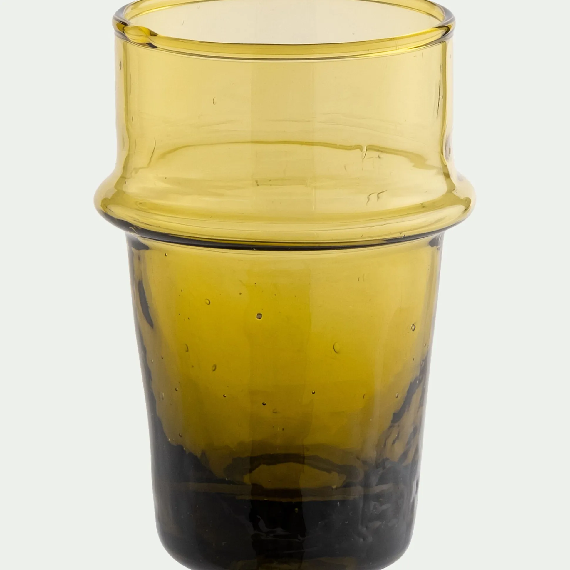 Tasse à espresso en verre recyclé 7,5cl - beige nèfle