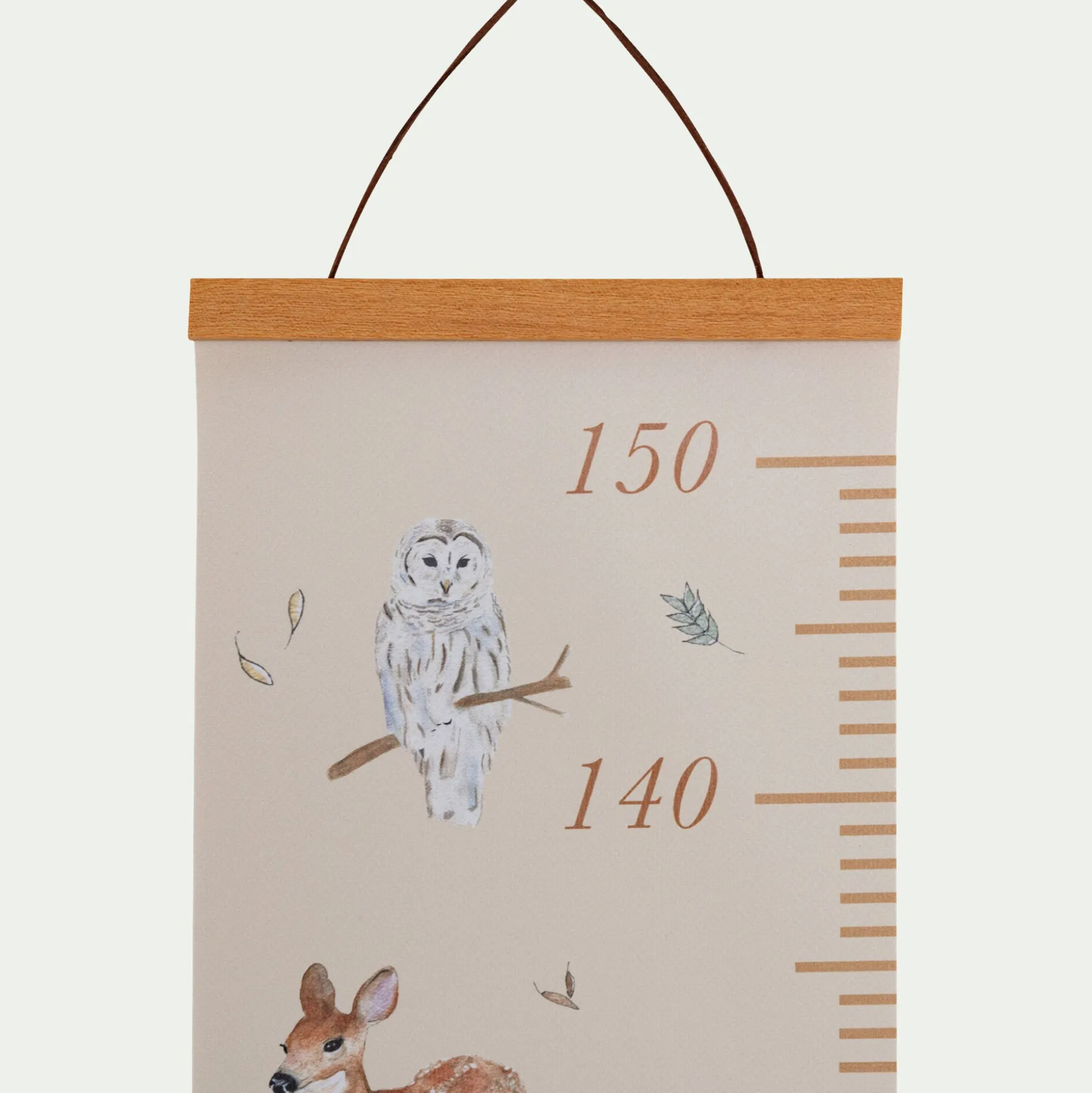 Toise murale motifs forêt - beige