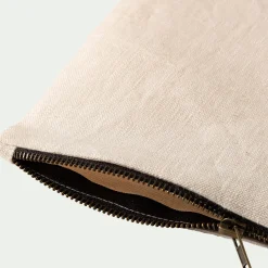 Trousse de toilette en lin - naturel