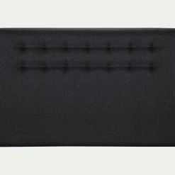 Tête de lit boutonnée en tissu - gris anthracite L190cm