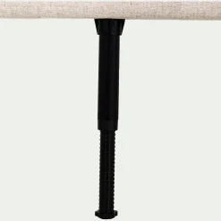 Tête de lit capitonnée en tissu L162cm - beige