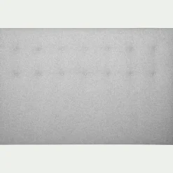 Tête de lit capitonnée en tissu L140cm - gris perle