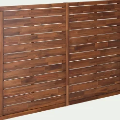 Tête de lit en acacia massif - bois foncé L160cm
